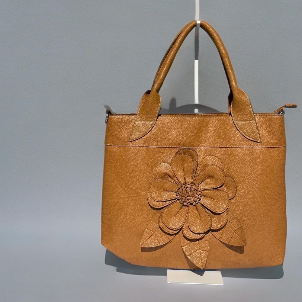 Floral Tote Bag Boho Fairy‎ Festival Indie Coquette Faux Leather